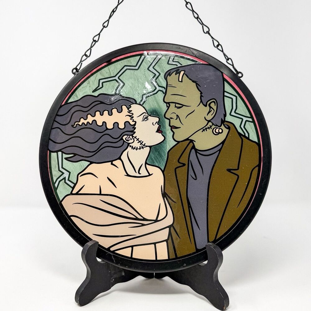 Universal Monsters Frankenstein Bride Hanging Suncatcher Window Panel Decor